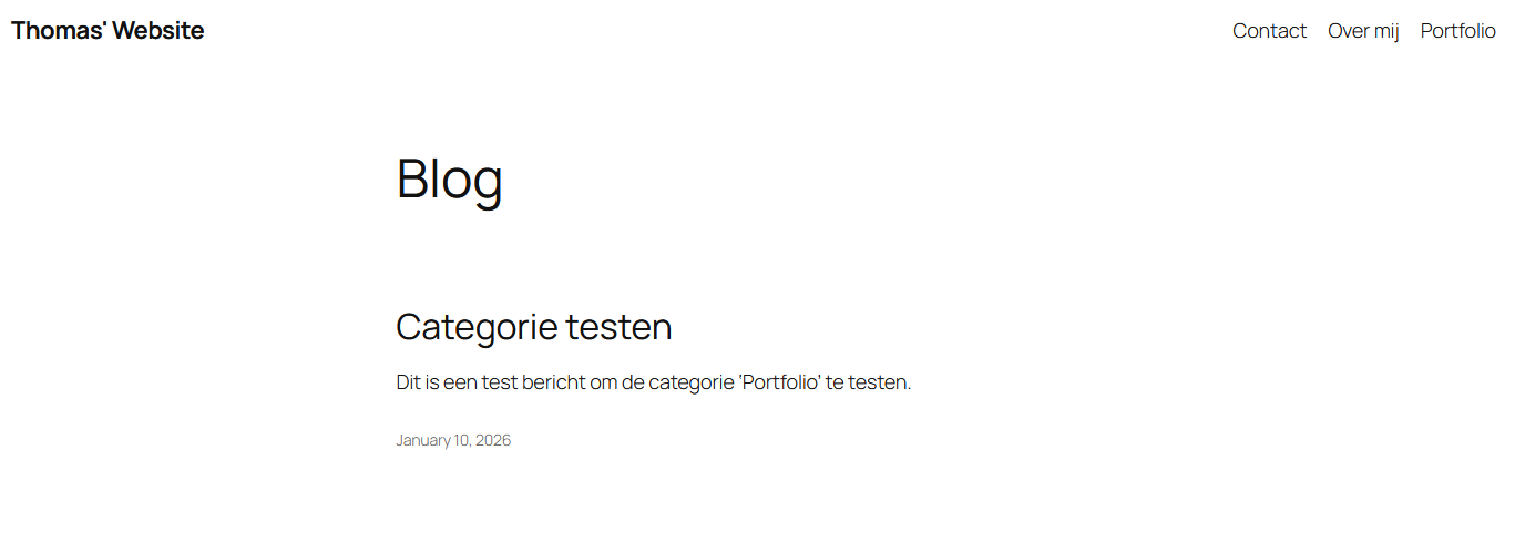 Foto van Wordpress website